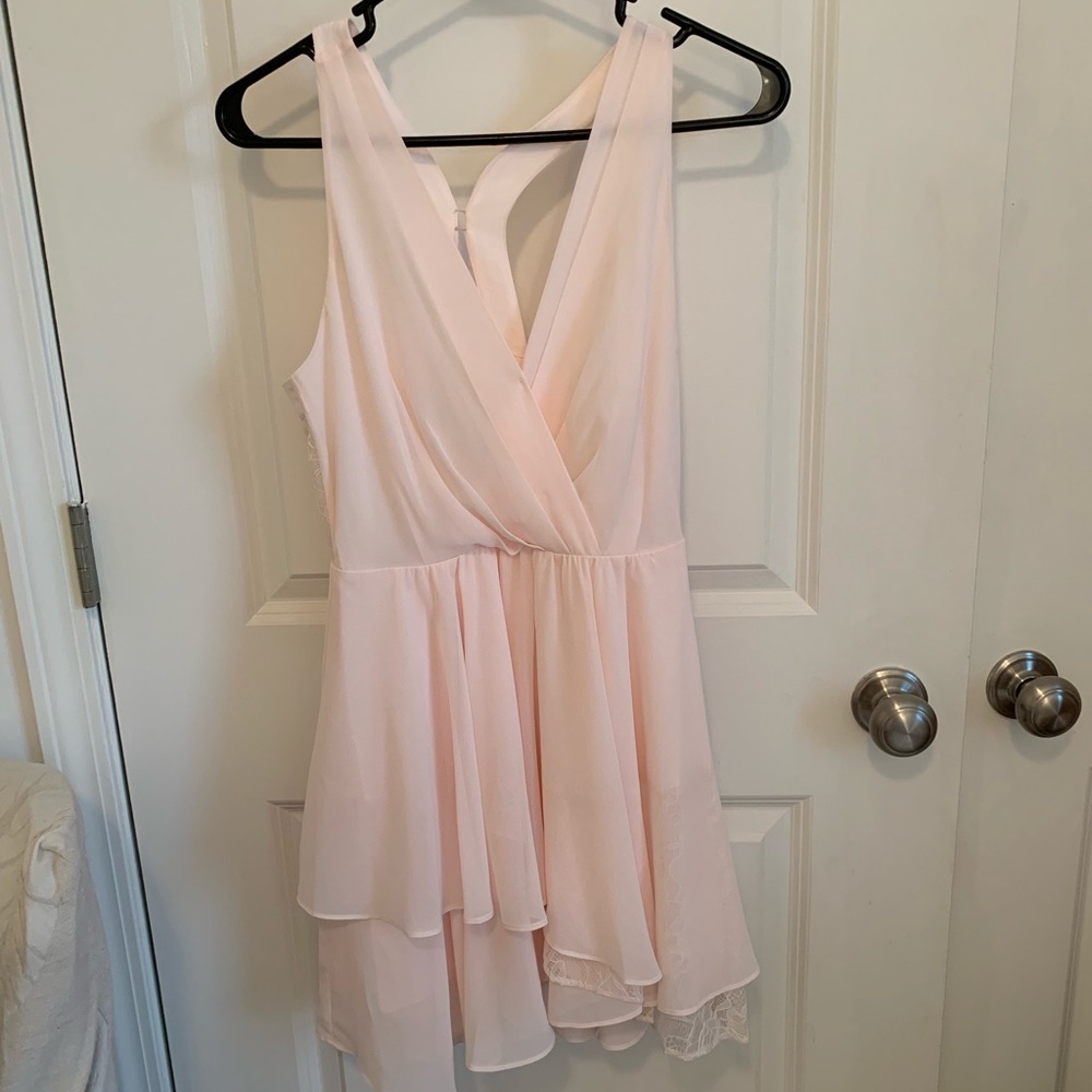 Bebe Mesh Back Mini Dress